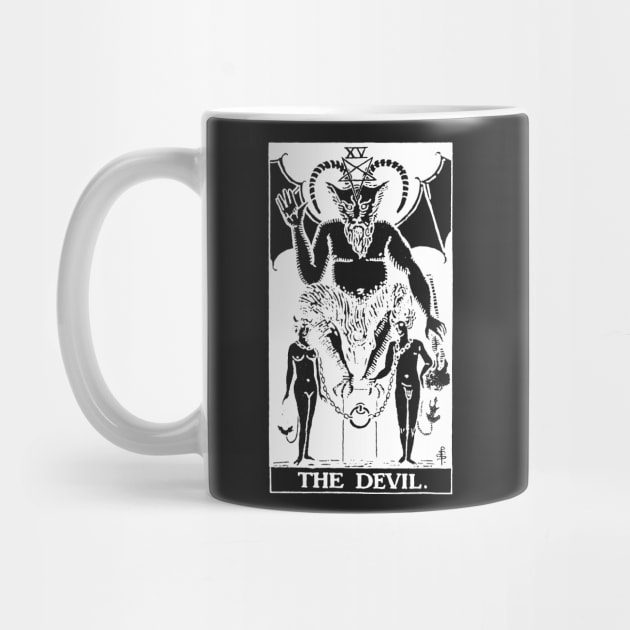 The Devil Tarot Card Shirt Tarot Card 15 XV by LewisDesignCo